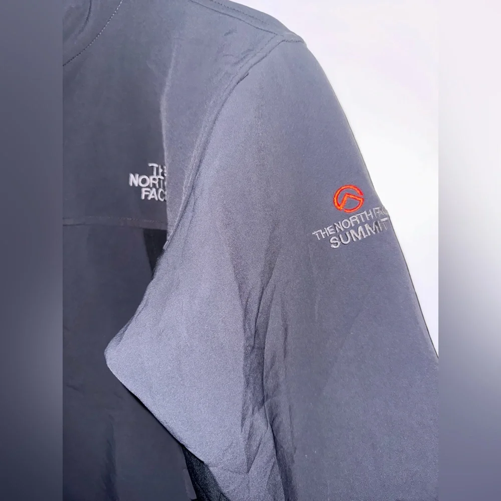 The North Face Summit Series Zip Up Collar Jacket Grey/Black Nylon Size Medium